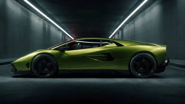 Supercar commercial cut from four generated reference plates